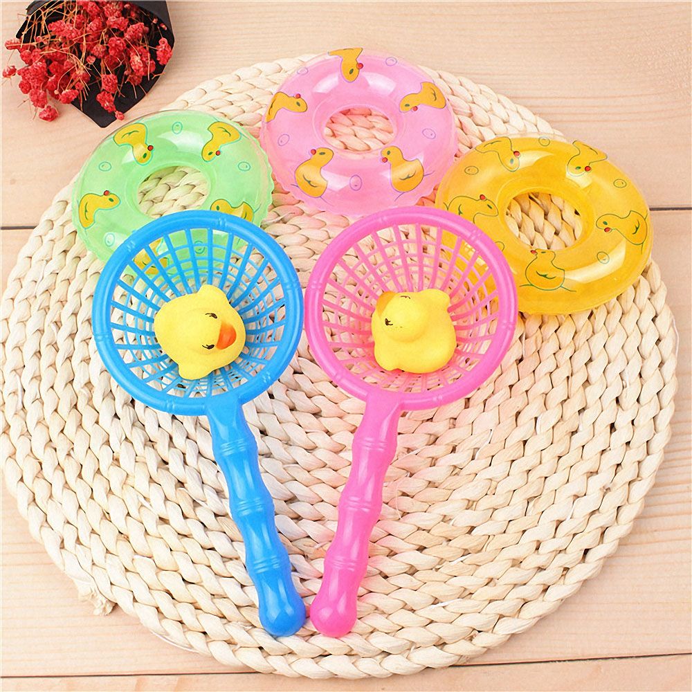 5Pcs/set kids Floating Bath Toys Mini Swimming Rings Rubber Yellow Duc –  withy store