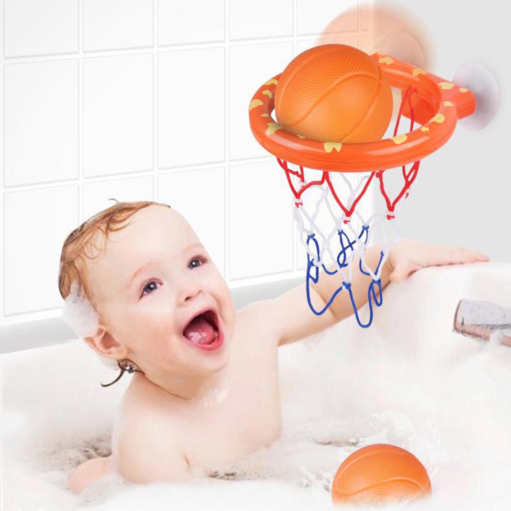 Toddler Bath Toys - Bathtub Basketball Hoop for Kids ,Fun Bath Toys Shower  Toys for Toddlers 1-3 , Bath Basketball Hoop for Kids，with 3 Soft Balls Set