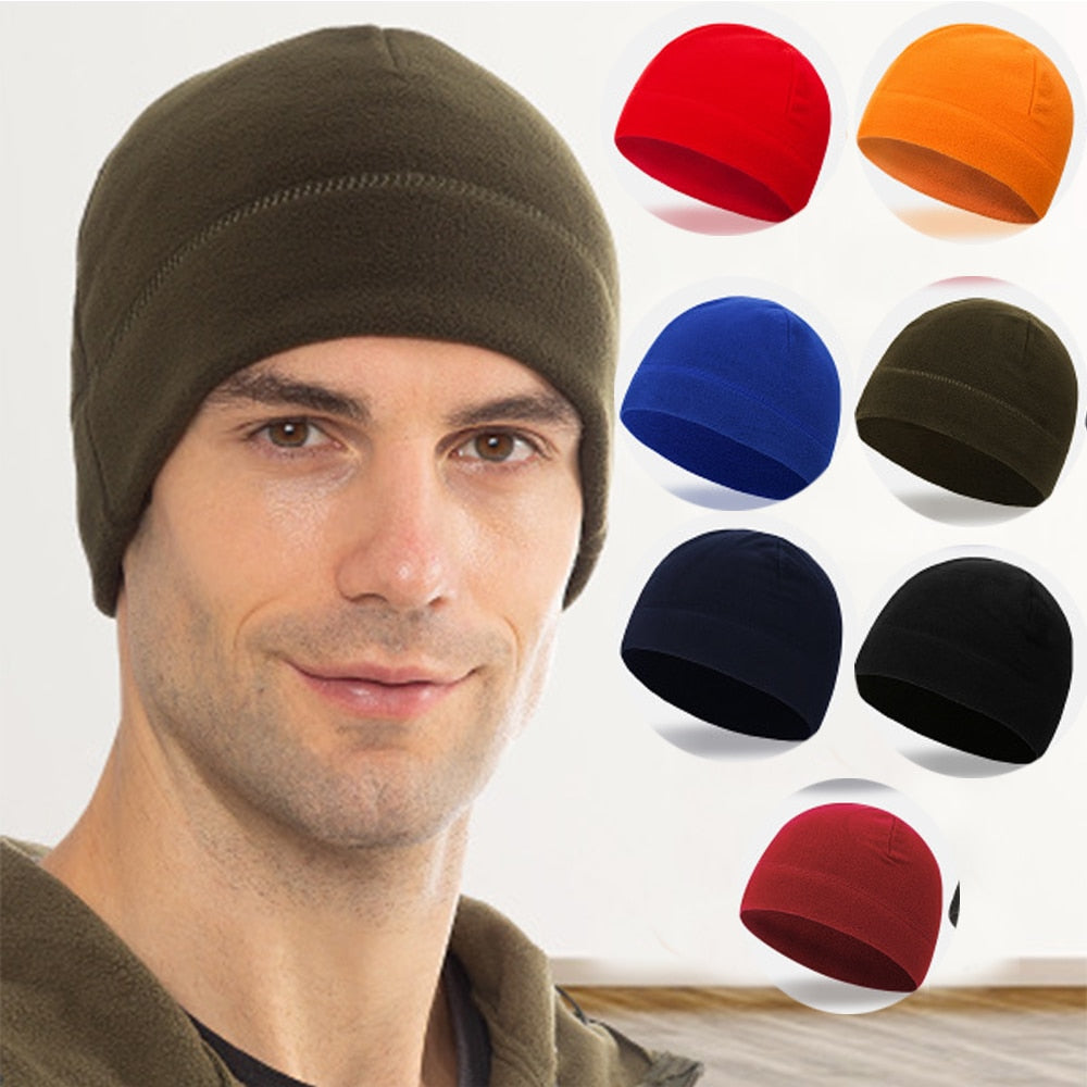 Umitay Fashion Soild Outdoor Fleece Hat Sports Cold Proof Windproof Warm  Hat 
