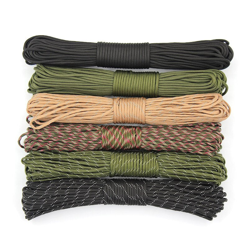 CAMPING SKY Paracord 2mm Reflective 3 Strand Core Outdoor Camping Rope  Parachute Cord Lanyard Tent Multifunction Corda 240117 From Heng06, $10.31