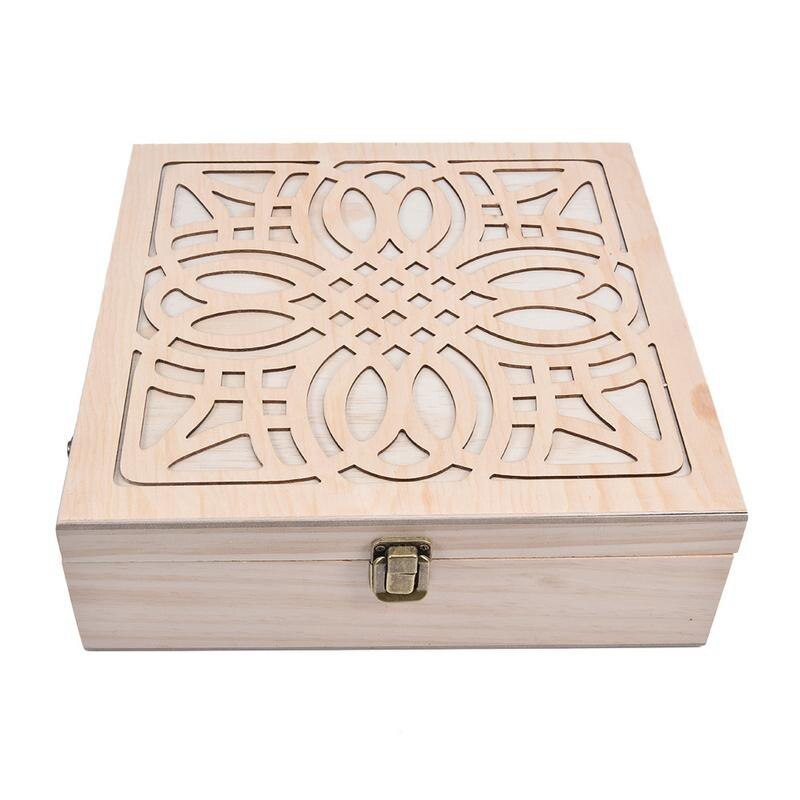 62 Slot Wooden Essential Oil Storage Box Solid Wood Case Holder Large Capacity Aromatherapy Essential Oil Bottle Organizer