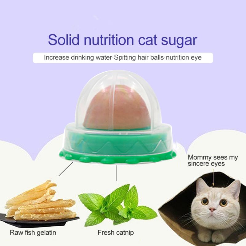 1PC Cat Catnip Snacks Catnip Healthy Candy Licking Energy Ball Kittens Cat Toy Dropshpping Cat Keep TSLM Dropshipping