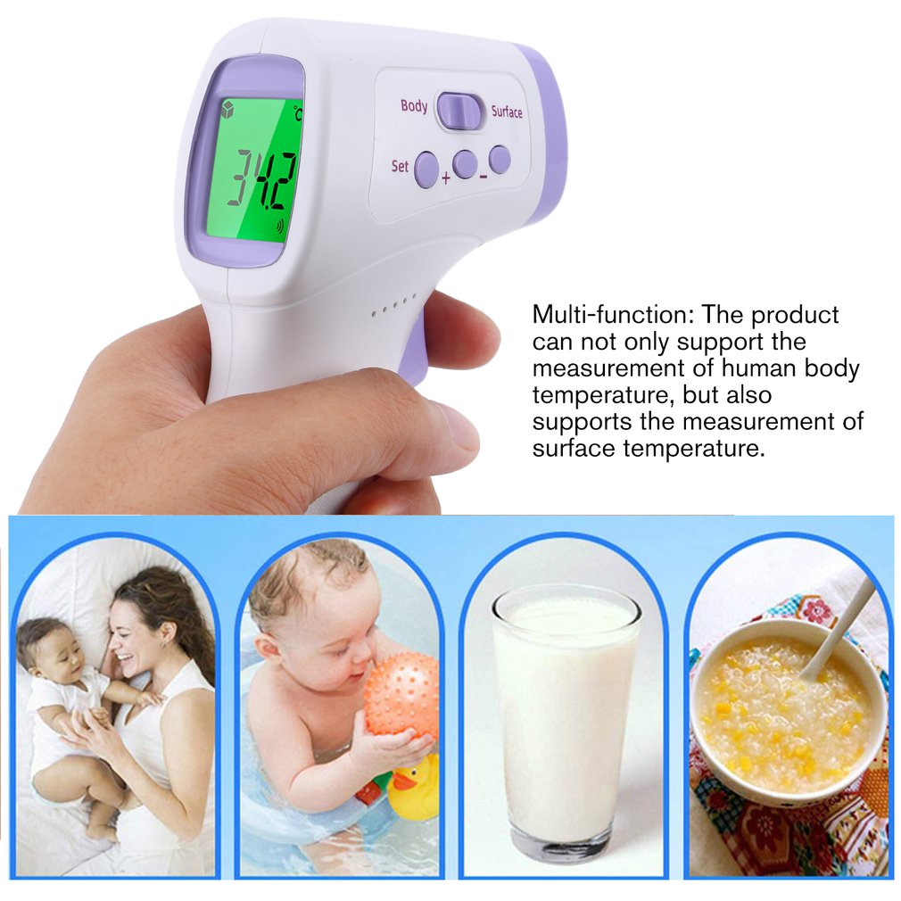Non-contact Infrared Thermometer Baby Adult Infrared Temperature Meter Digital Temperature Gun LCD Display Thermometer