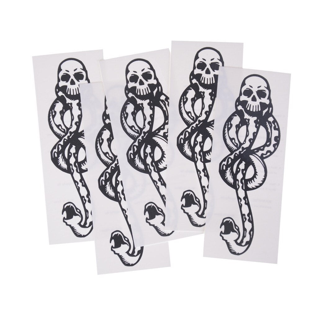 5PCS Death Eaters Dark Mark Make Up Tattoos Stickers Cosplay Accessories And Dancing Party Dance Arm Art