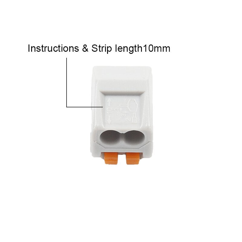 30/50/100pcs Universal Cable wire Connectors 222 TYPE Fast Home Compact wire Connection push in Wiring Terminal Block PCT-212