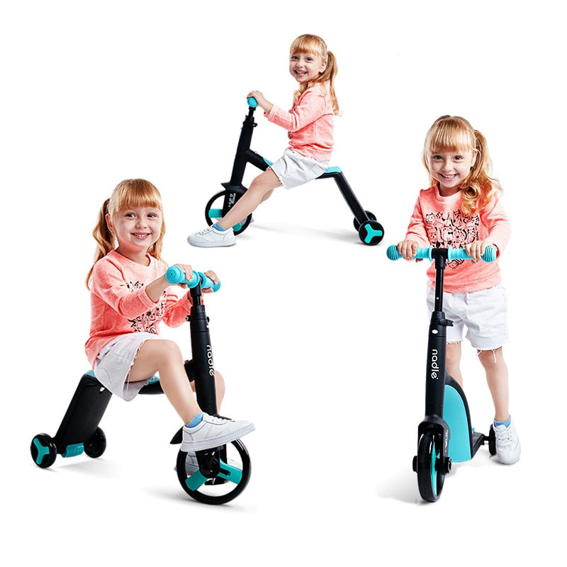 Children Scooter Tricycle 3 In 1 Toddler Balance Bike