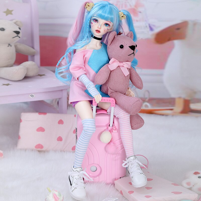 BJD Doll Miyn1/4 Macaron Magic Ice cream Girl Ball Jointed Doll Art Collection Toys for Girl minifee Limited Doll