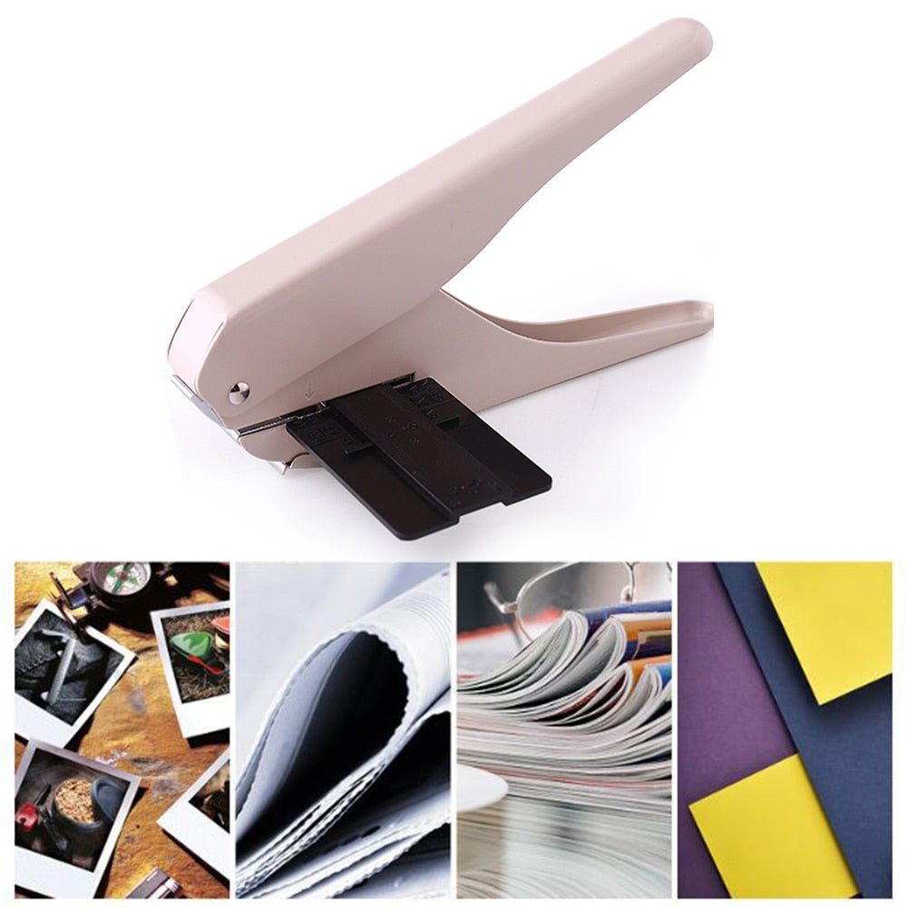 Hole Puncher Creative Manual Puncher Mushroom Hole Shape Punch DIY Paper Cutter T-type Punching Machine Offices Stationery Tools