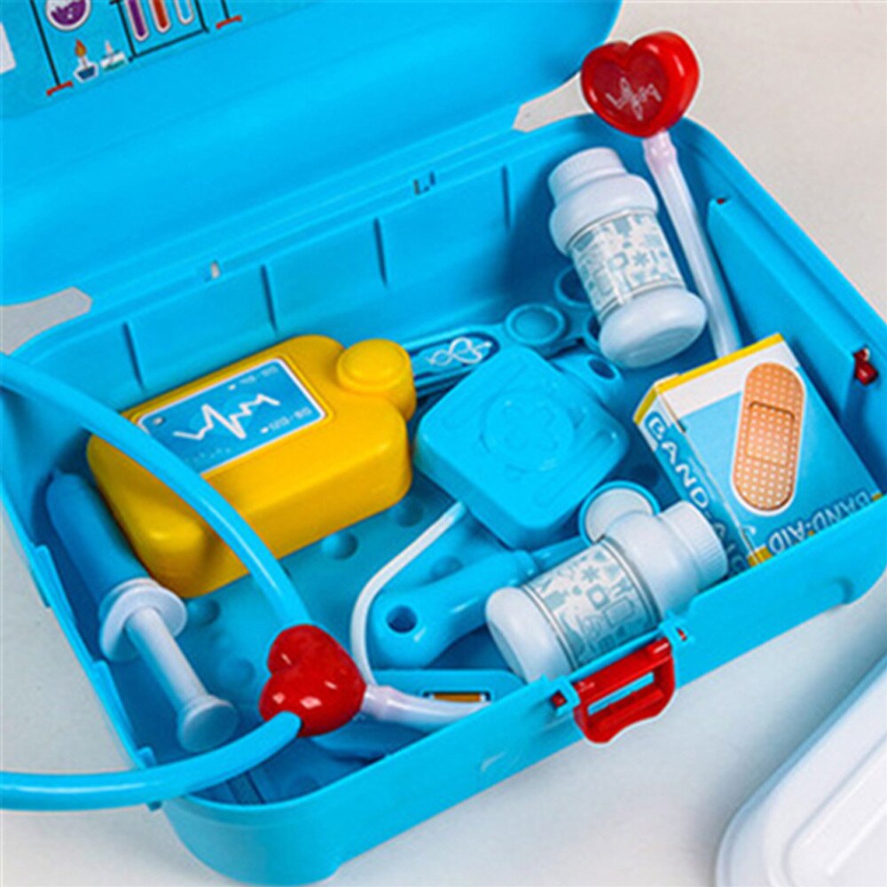 17pcs Kids Pretend Doctor Set Portable Backpack Medical Kit Doctor Toys Classic Role Play Game Toys for Children Gifts