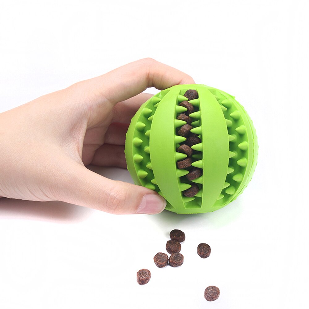 Dog Toy Interactive Elasticity Ball Tooth Clean Extra-tough Rubber Ball