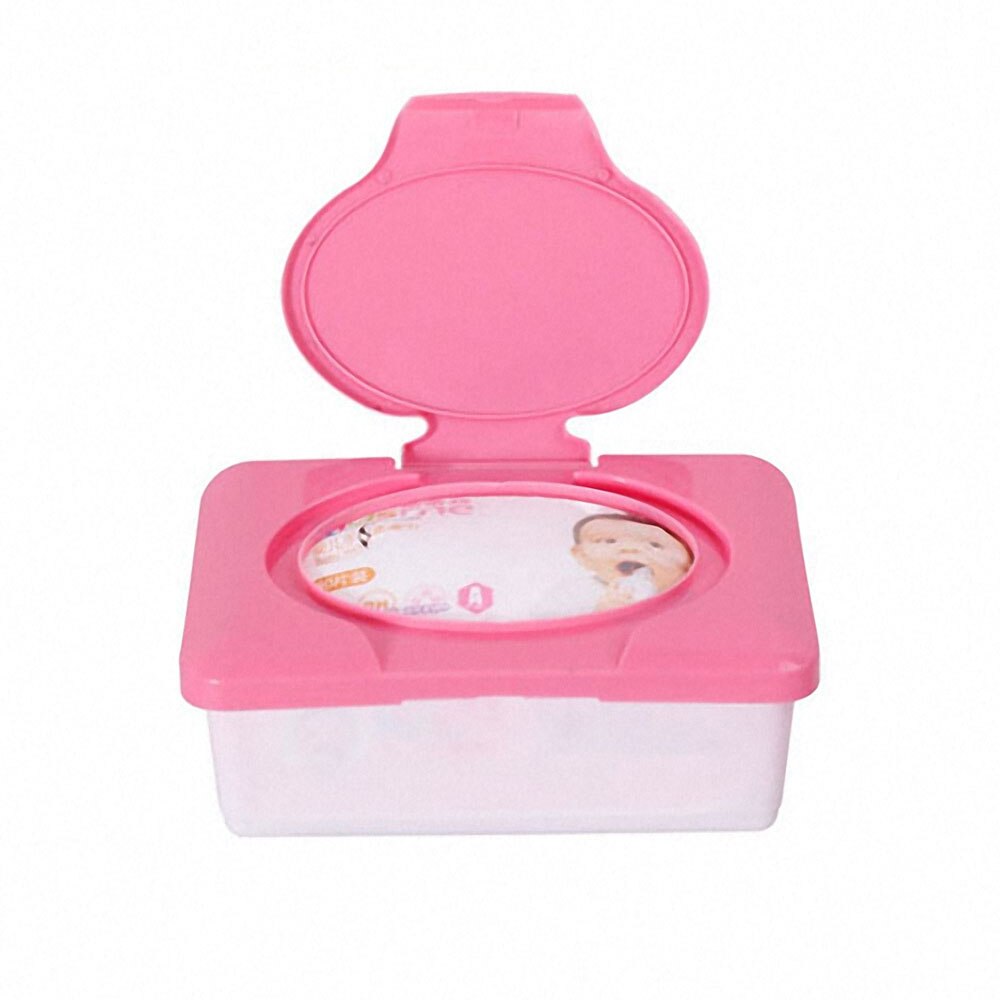 1pc 80 Sheets Wet Tissue Box Portable Baby Wipes Box Plastic Baby Asscories Wipe Storage Tissue Case Holder Container Baby Items