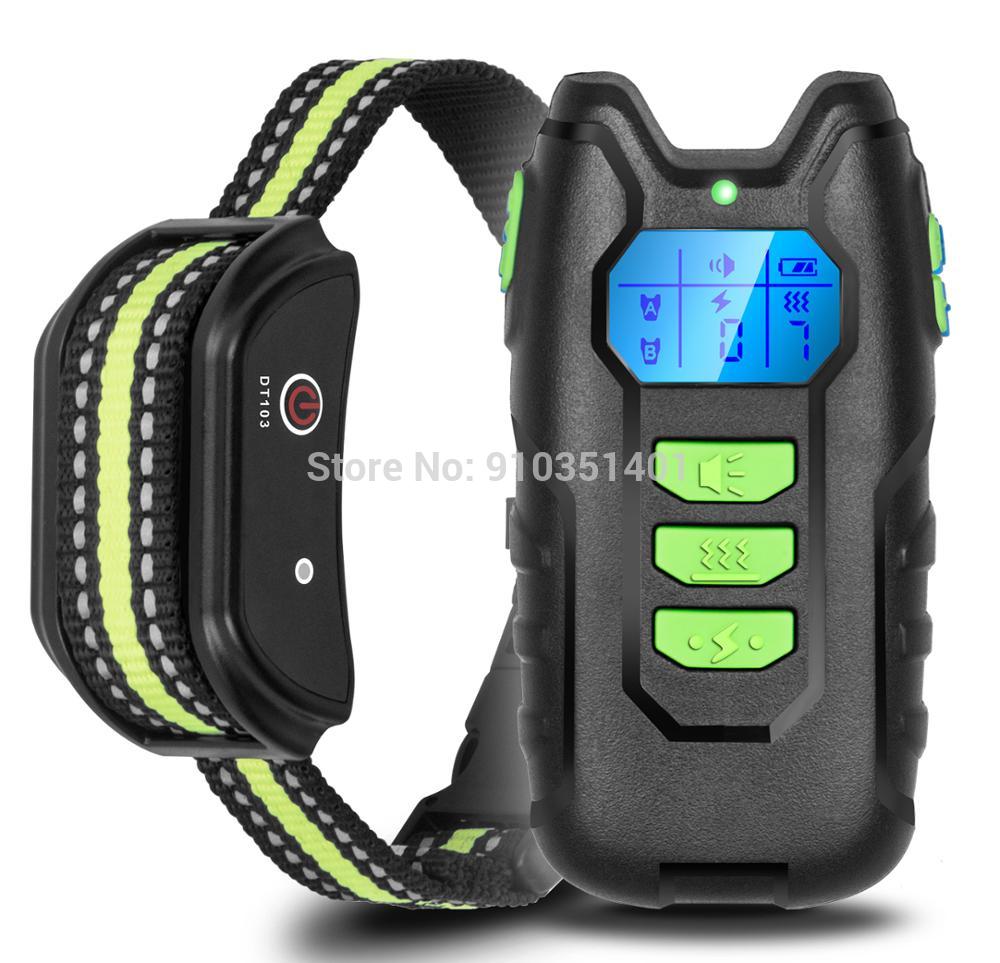 Dogreat Electric Dog Training Collar Shock Pet Remote Control Waterproof Rechargeable for All Size Vibration bark stop Collars