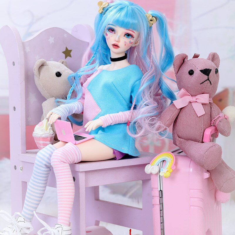 BJD Doll Miyn1/4 Macaron Magic Ice cream Girl Ball Jointed Doll Art Collection Toys for Girl minifee Limited Doll