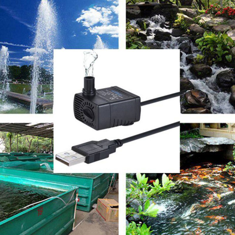 Top Selling USB Powered Micro Water Pump Submersible Mini Water Dispenser For Aquarium Fish Fountain Small Fish Tank Pet