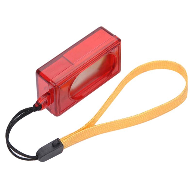 New Durable Portable Red Dog Cat Training Clicker Puppy Obedience Whistle Trainer Device with wrist strap Pet Supplies