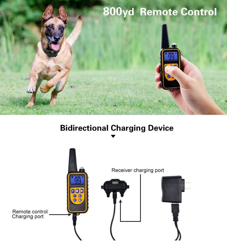 Dog Collar Electric Dog Training Collar Rechargeable LCD Display for All Size Pet Training Collar Ошейник для дрессировки собак