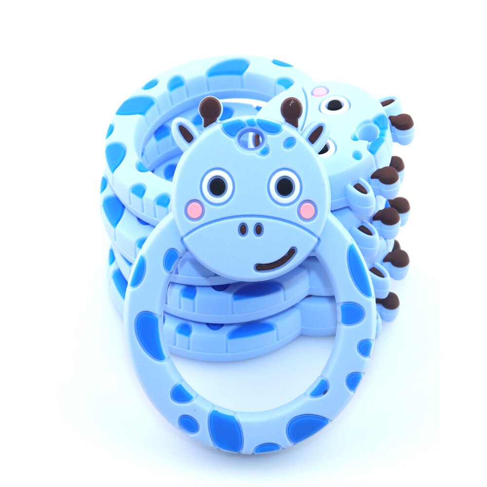 New Teether Teething Newborn Gift For Baby Chewable Toys Silicone Baby Teether Pendants For Mommy Handmaking DIY Jewelry