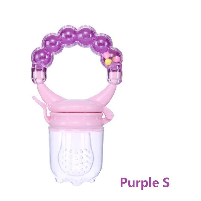 1pcs Colour Baby Teether New Pacifier Safety Toddlers Vegetable Fruit Teething Toy Chewable Soother Eat Fruit Food