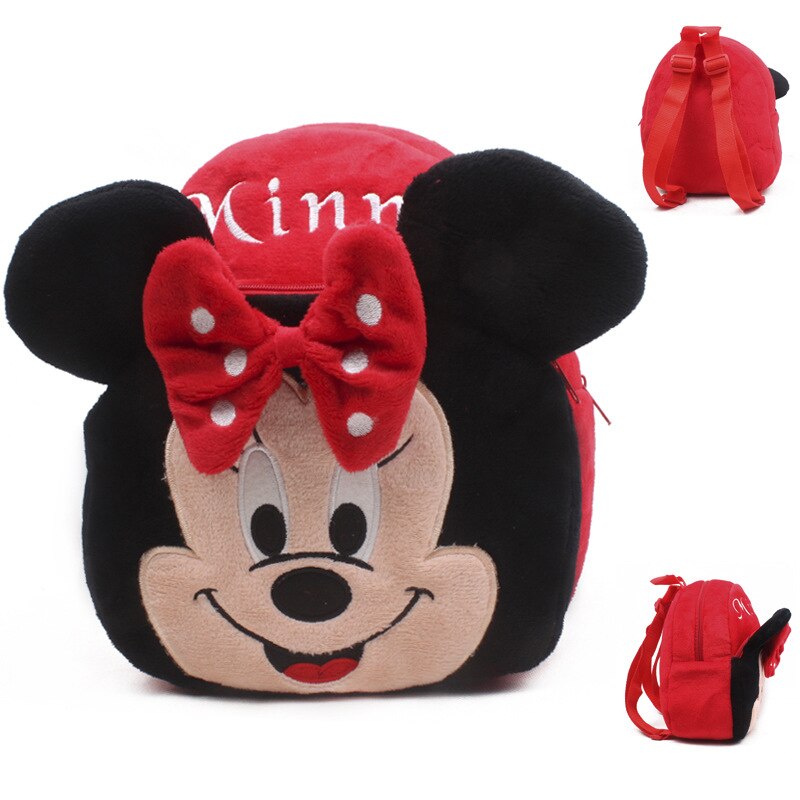 Stitch disney Plush Backpack Mickey Mouse Minnie Winnie the Pooh The Avengers Figures Children's Kindergarten school bag