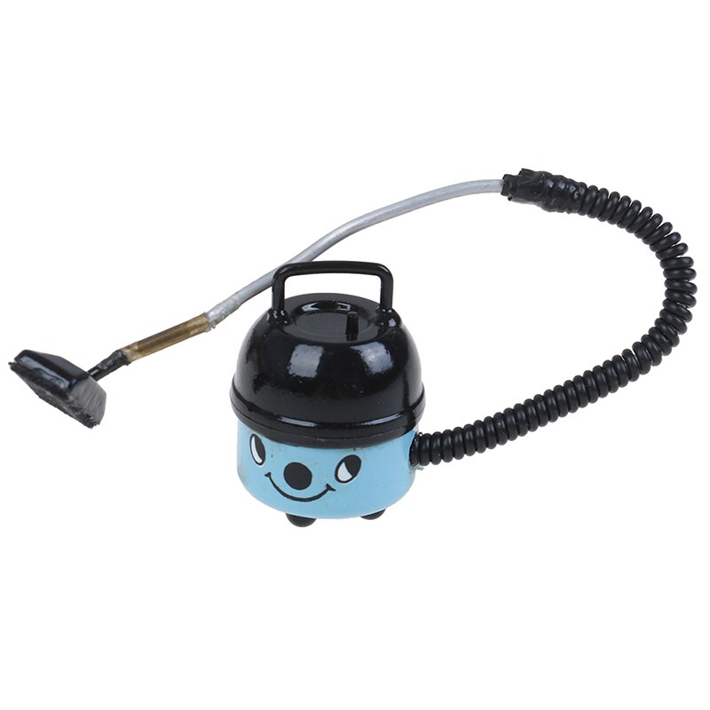 1PCS Vacuum Cleaner Black and Blue 1/12 Dollhouse Miniature Accessory Baby Toys