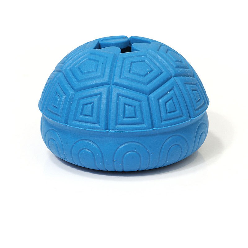 Interactive Dog Toy Rubber Ball Chewing Dispenser Leakage Food Play Turtle shell Ball Pet Dental Teething Training Toy