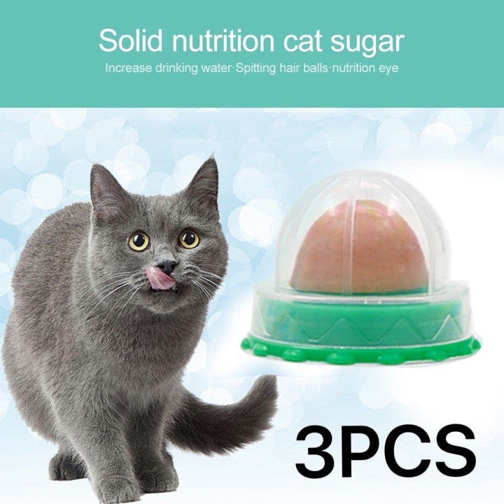 1PC Cat Catnip Snacks Catnip Healthy Candy Licking Energy Ball Kittens Cat Toy Dropshpping Cat Keep TSLM Dropshipping