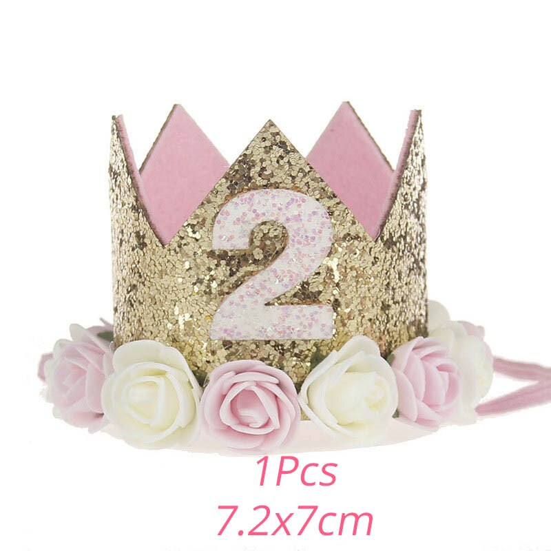 Kids 1st Birthday Party Decoration 1 Year Old Crown Baby Boy girl 1 First Birthday Balloon Garland Baby Shower Party Supplies