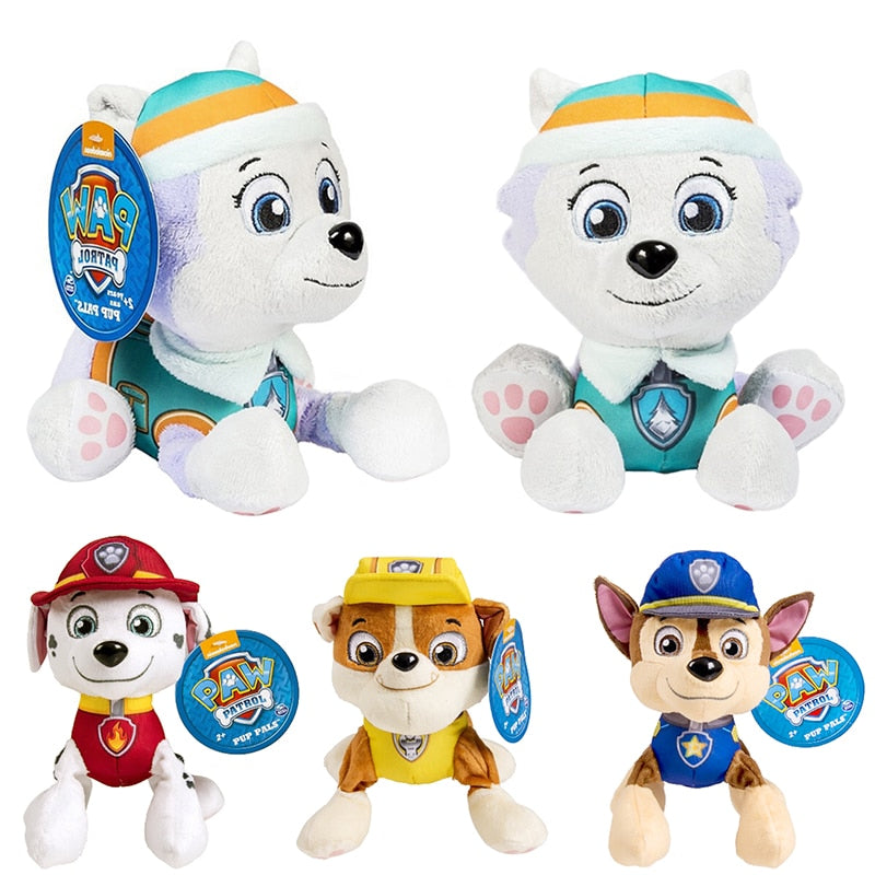 Paw Patrol Ryder Everest Tracker Cartoon Animal Stuffed Plush Toys Model Patrols Toys Party Dolls For Child Birthday Xmas Gift