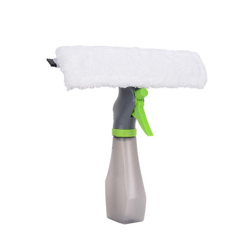 3 in 1 Window Cleaner Spray Bottle Wiper Squeegee Microfibre Cloth Pad Kit Spray Glass Brush Super fiber Cleaning Cloth Scraper