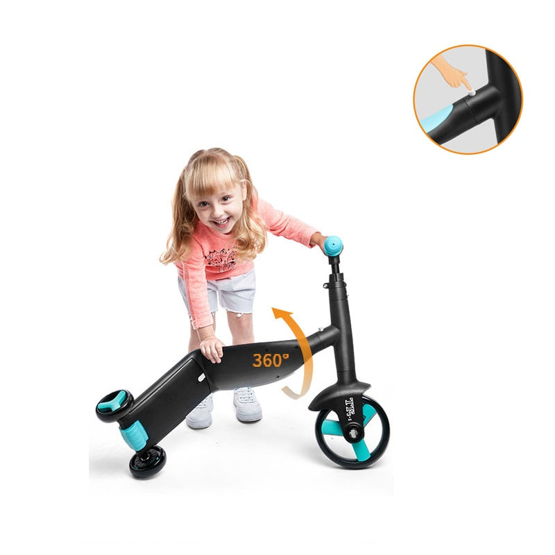 Children Scooter Tricycle 3 In 1 Toddler Balance Bike