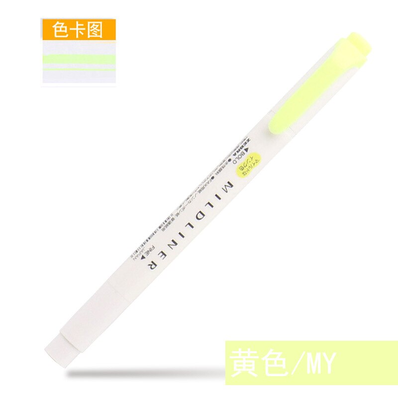 1 Pcs Mildliner Double Headed Highlighter Marker Pen Japanese Fluorescent Pen Colored Drawing Marker Pens Creative Stationery