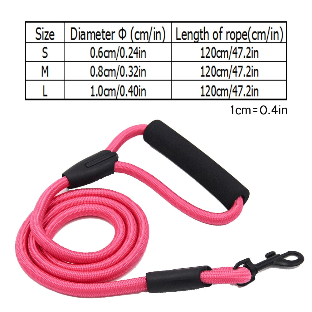 dog leash running walk train for large small cat pets Leashes dogs leash rope nylon   Tenacity 7 colors 3 sizes