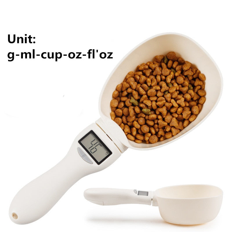 Pet Food Scale Electronic Measuring Tool for dog cat feeding bowl Measuring Spoon Kitchen Scale Digital Display 250ml