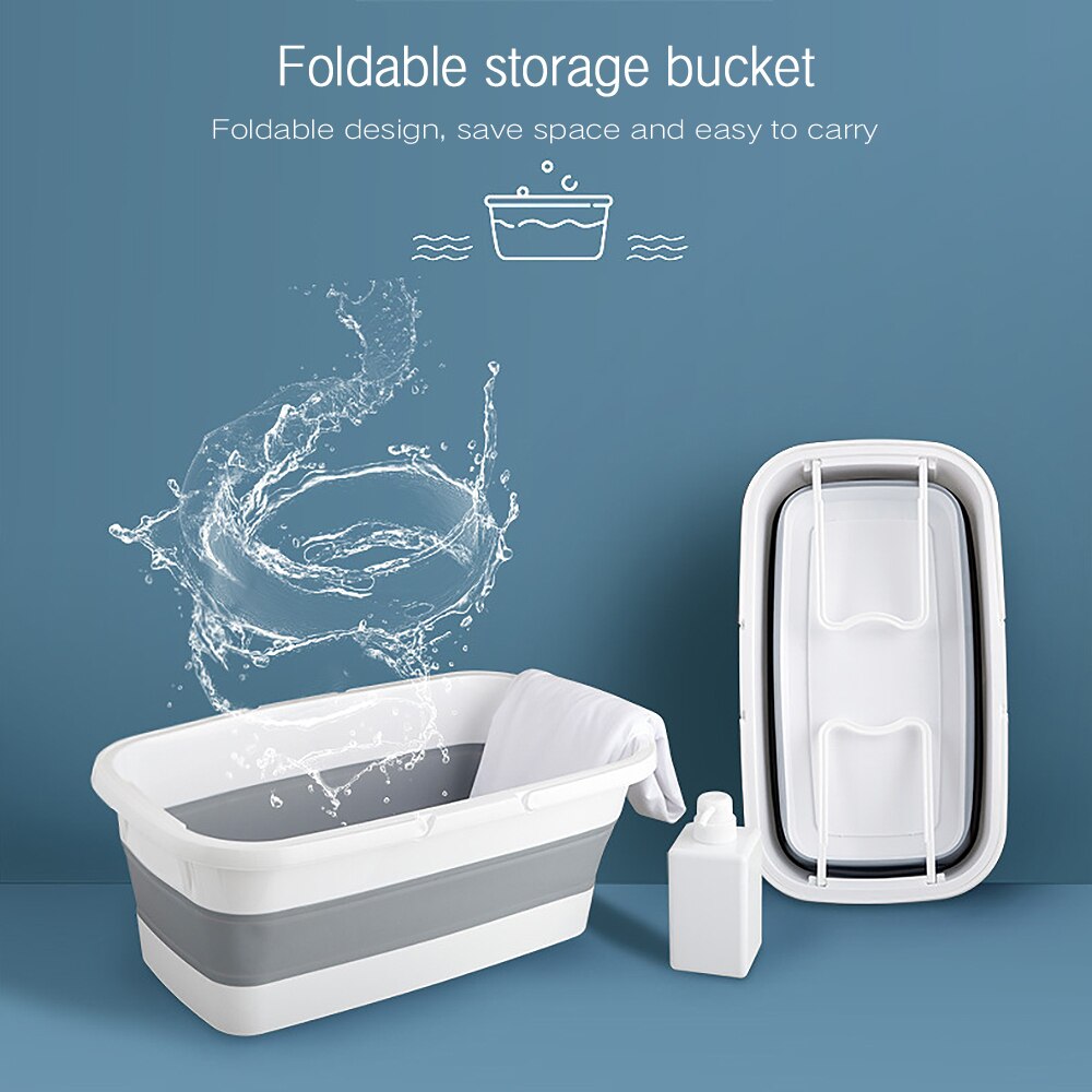 Portable Foldable Bucket Fishing Retractable Basin Camping Car Wash Bucket Collapsible Wash Basin Mop Bucket Home Outdoor Tools