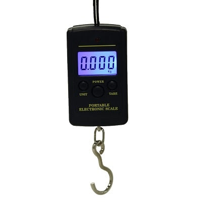 40kg x 10g Mini Digital Scale for Fishing Luggage Travel Weighting Steelyard Hanging Electronic Hook Scale, Kitchen Weight Tool