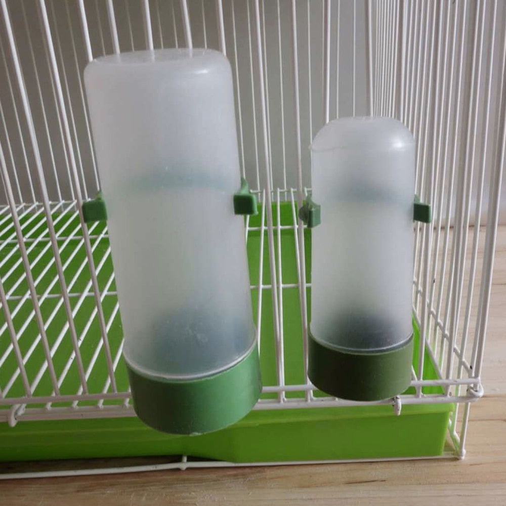 1pcs Bird Water Drinker Feeder Automatic Drinking Fountain Pet Parrot Cage Bottle Drinking Cup Bowls Pet Bird Supplies Dispenser