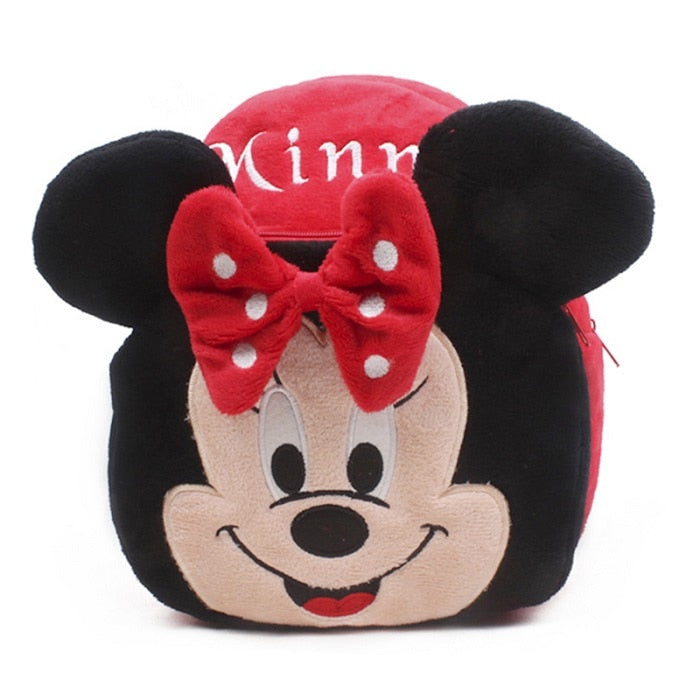 Stitch disney Plush Backpack Mickey Mouse Minnie Winnie the Pooh The Avengers Figures Children's Kindergarten school bag