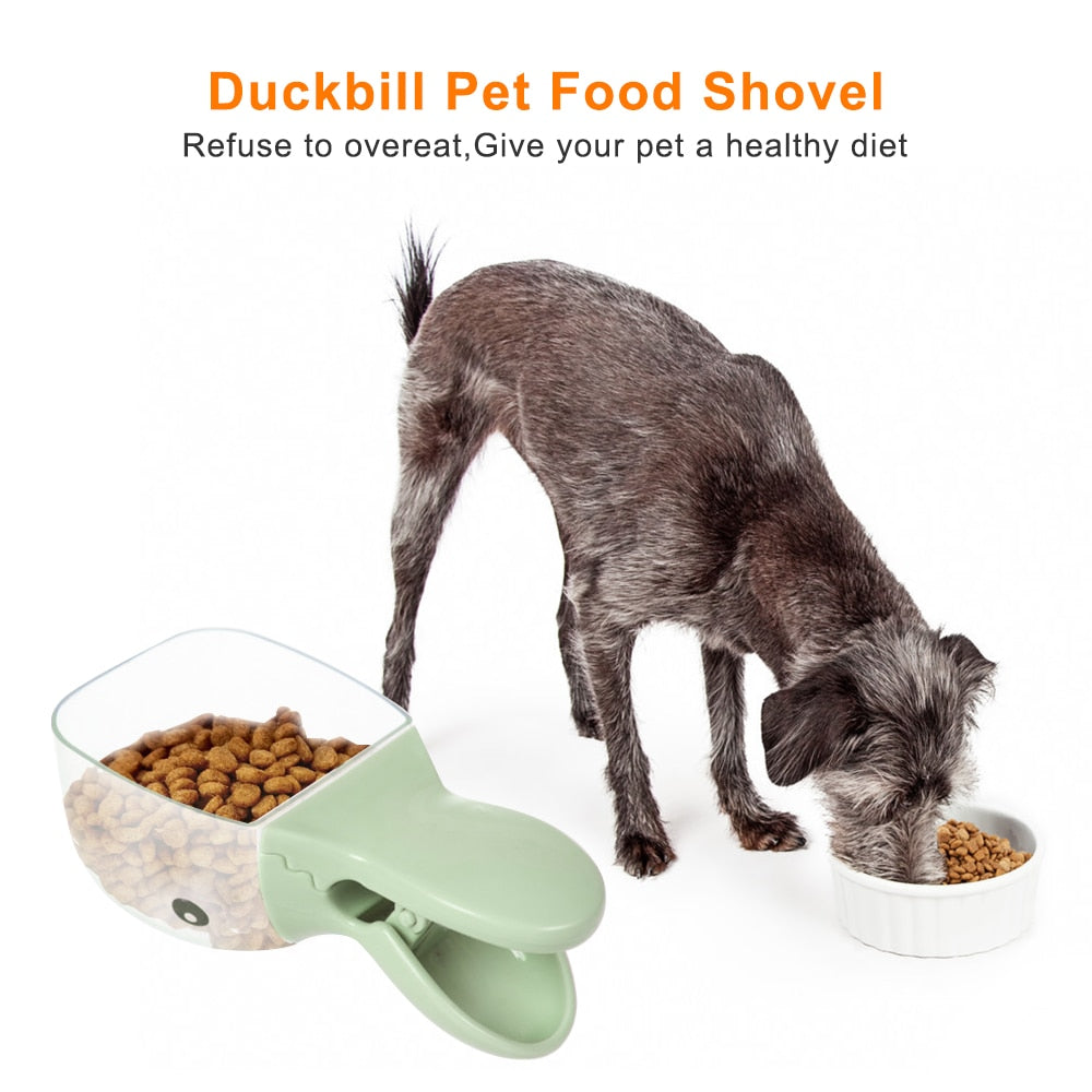 ABS Multifunctional Duckbill Pets Food Spoons For Dog Cat Portable Pet Cat Dog Food Shovel Scoops Pet Food Bowl