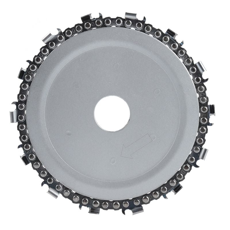 5 Inch Chain Grinder Chain Saws Disc Woodworking Chain Plate Tool 5 Inch Multi-Functional Wood Carving Disc Angle Grinding Tool