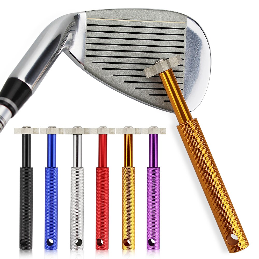 Golf Sharpener Golf Club Grooving Sharpening Tool Golf Club Sharpener Head Strong Wedge Alloy Wedge Sharpening Cut 6 colors