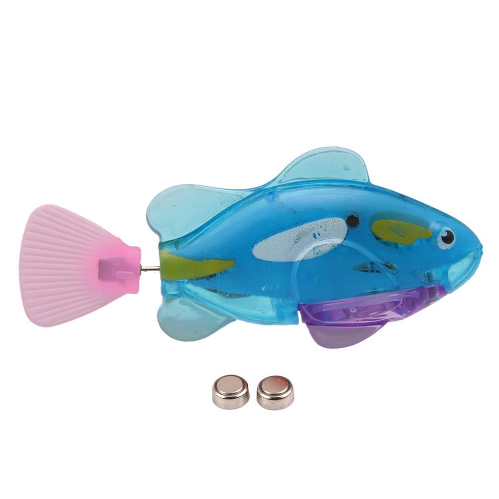 Swimming Electronic Fish Activated Battery Fish Powered Toy For Children Kid Bathing Toys Gift Multi-Colored