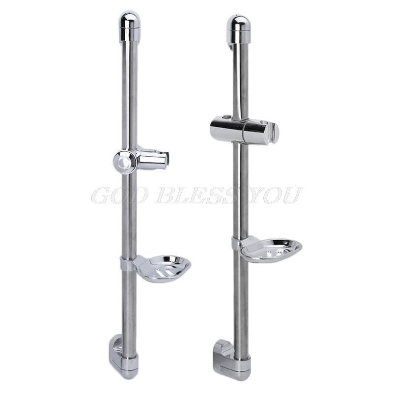 A Set Shower Rod Soap Dish Lifter Pipe ABS Lifting Frame Adjustable Head Holder Drop Shipping