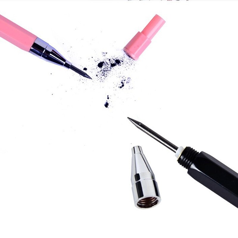 1 pcs Mechanical Pencil, 2.0 mm Lead Refill, Black/Blue/Pink Barrel Automatic Pencil for Exams Drawing