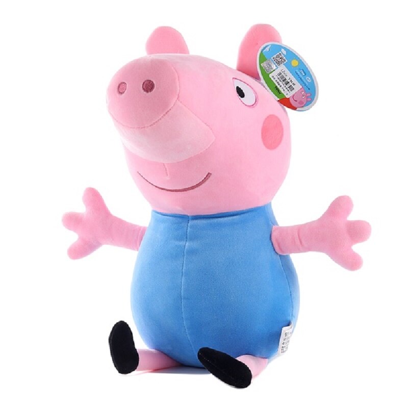 Genuine Peppa Pig 19 Cm Peppa George Plush Toy With Pet Teddy Bear / Dinosaur Boy Girl Birthday Gift Toys