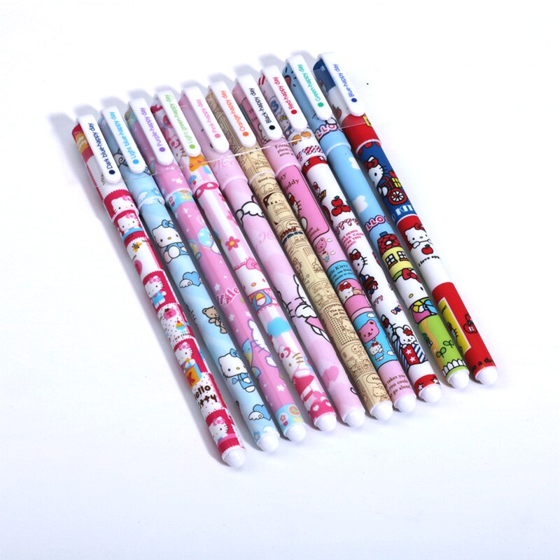 10 pcs/lot Cute Flamingo gel pens Kawaii 0.38mm 10 colors Signature pen for writing school supplies escolar