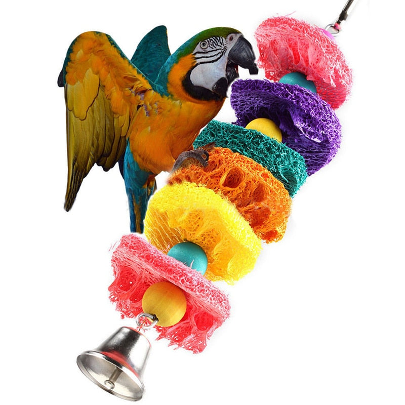 Birds Toy Pet Bird Parrot Parakeet Budgie Cockatiel Cage Hut Nest Bird Toys Hammock Swing Toy Hanging Toy Brinquedo Pet Supplies