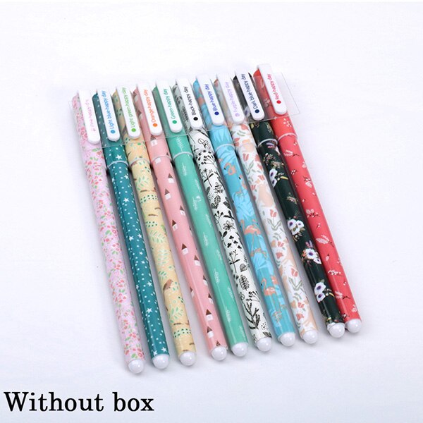 10 pcs/lot Cute Flamingo gel pens Kawaii 0.38mm 10 colors Signature pen for writing school supplies escolar