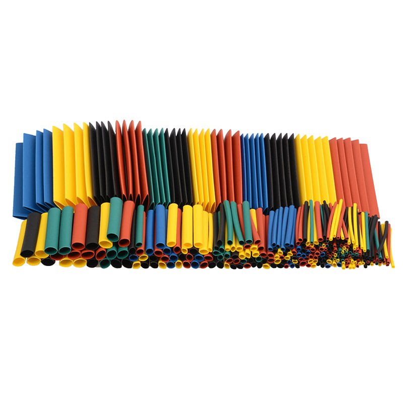 164pcs Set Polyolefin Shrinking Assorted Heat Shrink Tube Wire Cable Insulated Sleeving Tubing Set