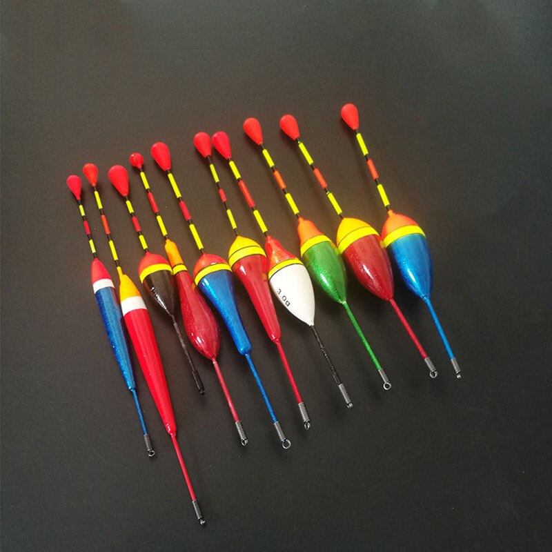 10PCS/Lot Mix Size Color Ice Fishing Float Bobber Set Buoy Floats for –  withy store