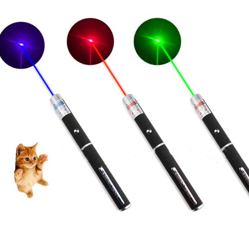 LED Laser Pet Cat Toy 5MW Red Dot Laser Light Toy Laser Sight 530Nm 405Nm 650Nm Pointer Laser Pen Interactive Toy with Cat